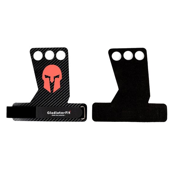 Handgrips Handschuhe crosstraining drei Finger Carbon | XL, Bekleidungsgrösse: XL, Farbe: Schwarz, 6 image
