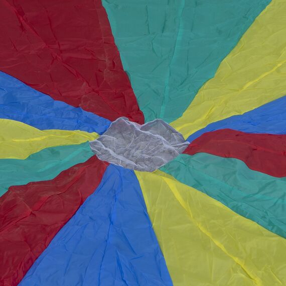 Regenbogenstofffallschirm für Kinder 17 Griffe | 300 CM, 5 image