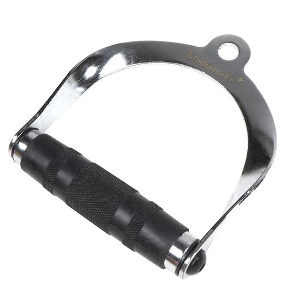 Curved steel and rubber pulley pull handle, 5 image