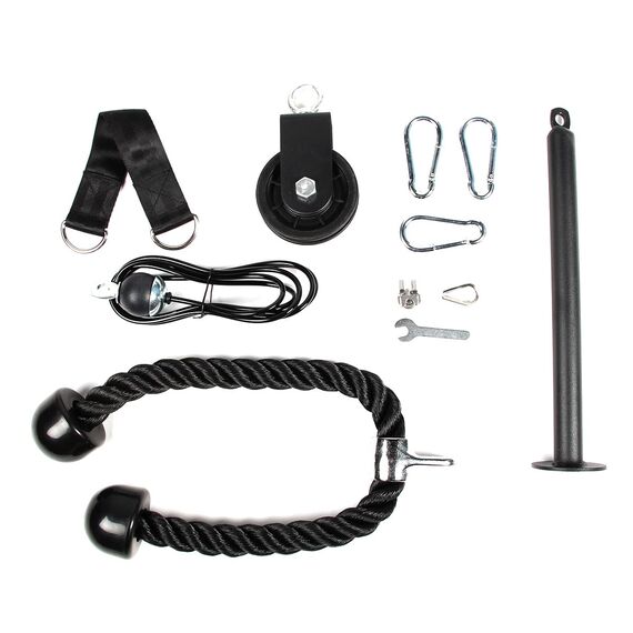 Pulley System" body-building pulley arm pull station, 5 image