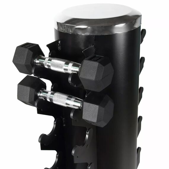 Vertikales Stahlablagegestell 125cm für 10 Hantelpaare, 4 image