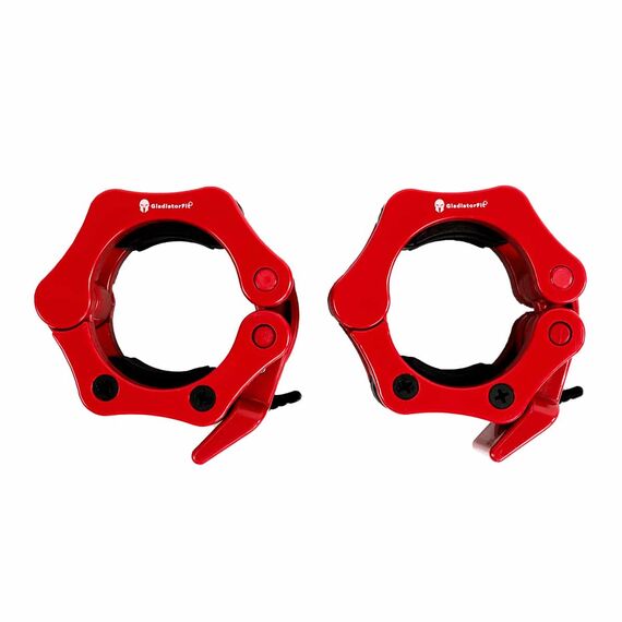 Stop disques en plastique "Lock Jaw" pour barres Ø 50mm GladiatorFit (lot de 2) | Rouge, 4 image