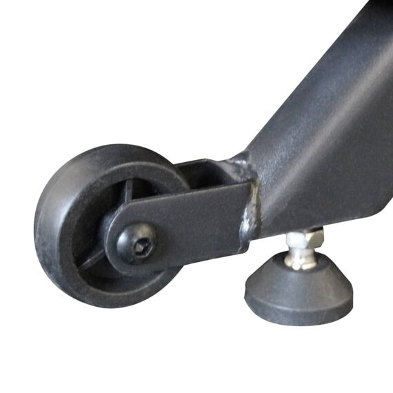 Treadmill in curved steel without motor, 9 image