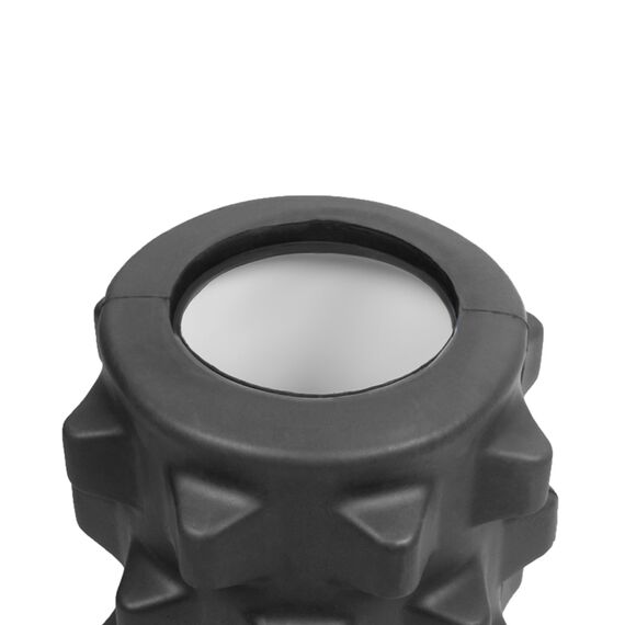 Foam Roller" spike massage roller 33cm | Black, 5 image