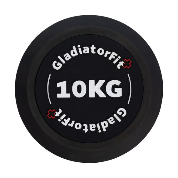 Round rubber dumbbell | 10 KG, 2 image