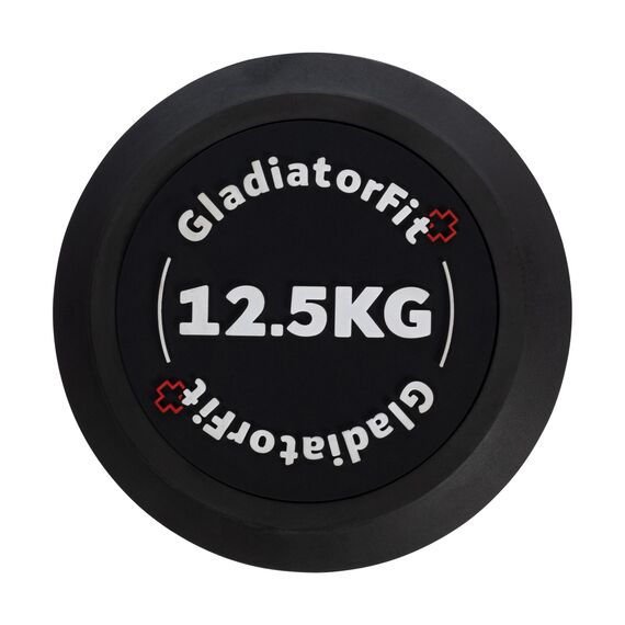 Round rubber dumbbell | 12.5 KG, 2 image