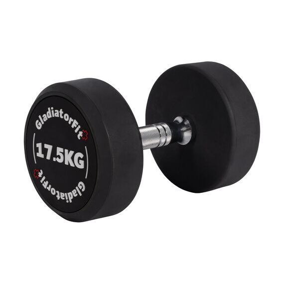 Rundhantel aus Gummi | 17.5 KG