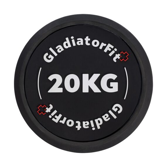 Round rubber dumbbell | 20 KG, 2 image
