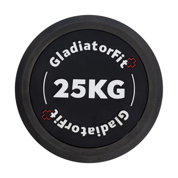 Round rubber dumbbell | 25 KG, 2 image