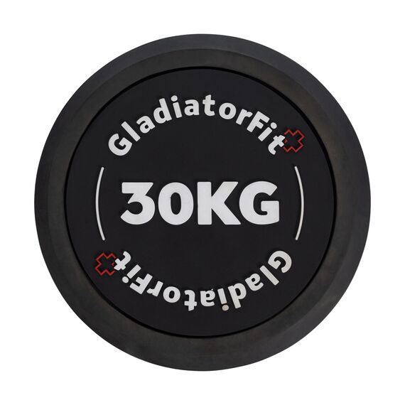 Round rubber dumbbell | 30 KG, 2 image