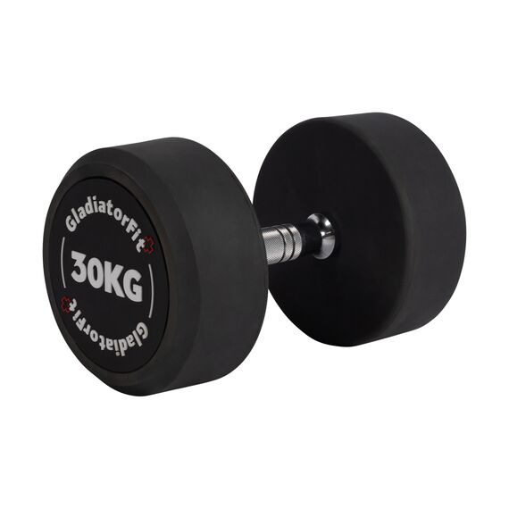 Round rubber dumbbell | 30 KG