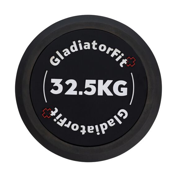 Round rubber dumbbell | 32.5 KG, 2 image