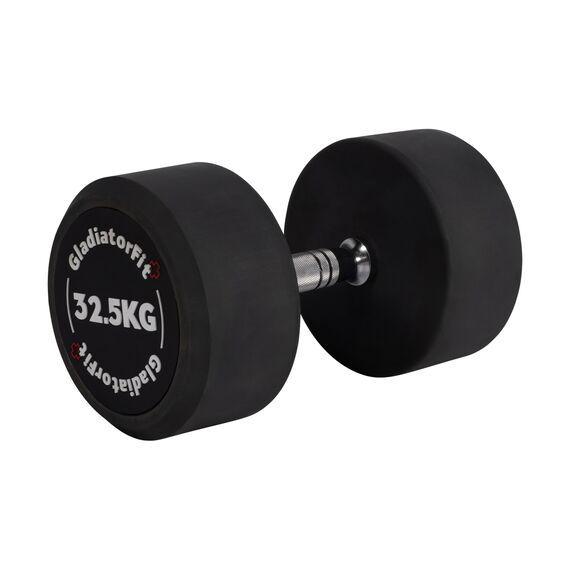 Round rubber dumbbell | 32.5 KG