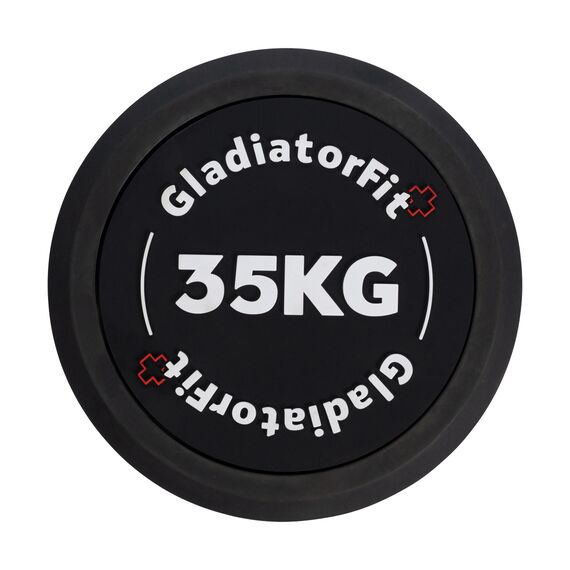 Round rubber dumbbell | 35 KG, 2 image