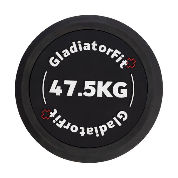 Haltère rond en caoutchouc | 47.5 KG, 2 image