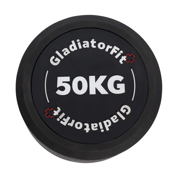 Round rubber dumbbell | 50 KG, 2 image