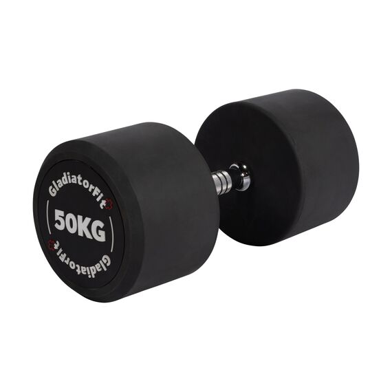 Round rubber dumbbell | 50 KG