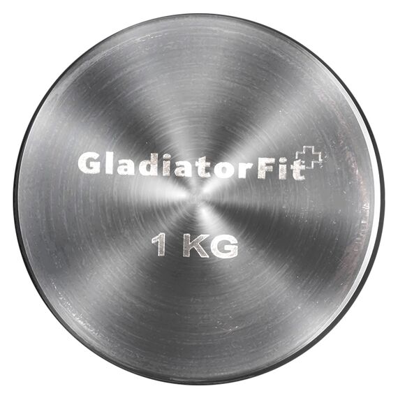Round chrome dumbbells (set of 2) | 2 x 1 KG, 2 image
