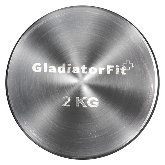 Round chrome dumbbells (set of 2) | 2 x 2 KG, 2 image
