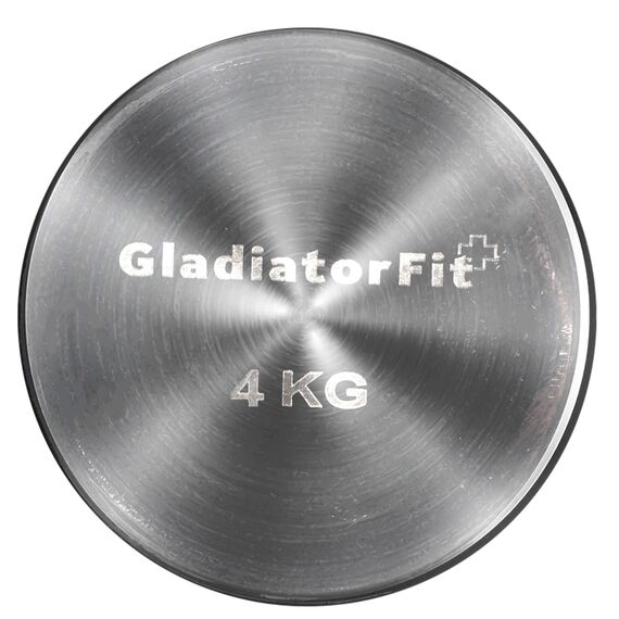Round chrome dumbbells (set of 2) | 2 x 4 KG, 2 image