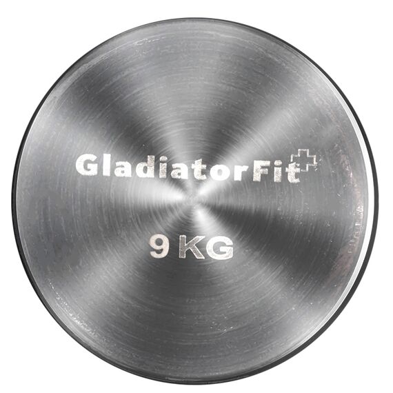 Round chrome dumbbells (set of 2) | 2 x 9 KG, 2 image