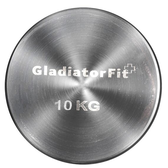 Round chrome dumbbells (set of 2) | 2 x 10 KG, 2 image