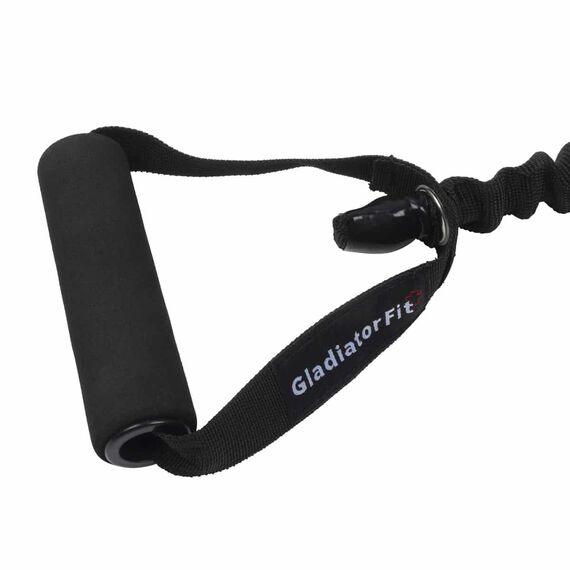 Medium level elastic resistance tube 155cm with nylon coating, 7 image