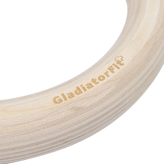 Gymnastics rings Ø 25mm in wood with adjustable strap, 7 image