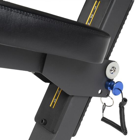 Olympic inclined steel bench with bar support, 7 image
