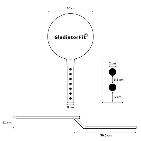 Steel target for medicine ball and wall ball Ø 40cm, 9 image