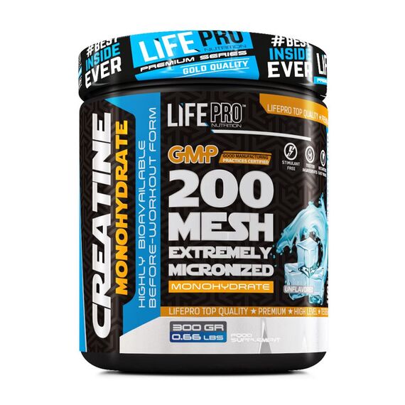 Creatine monohydrate 200 mesh 300g Life Pro, 2 image