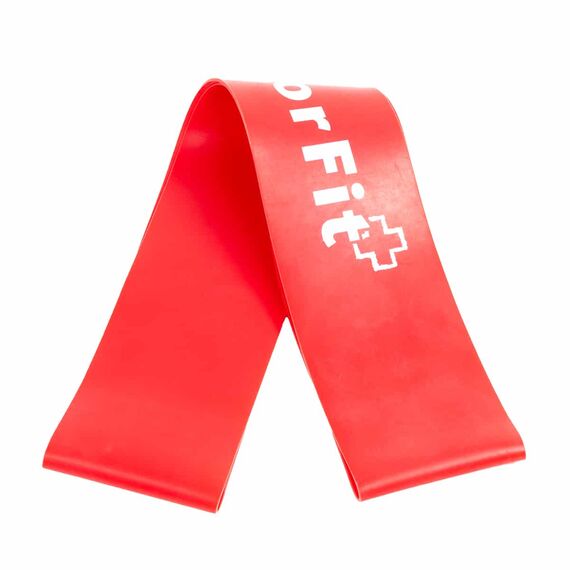 Mini bande de résistance “Loops” en latex | Rouge, Taille: L, Couleur: Rouge, 4 image