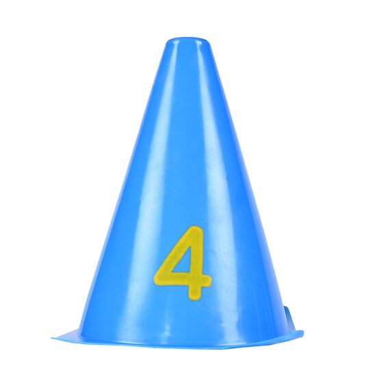 Plots cônes de marquage numérotés 0 à 10 pour entraînement, 5 image