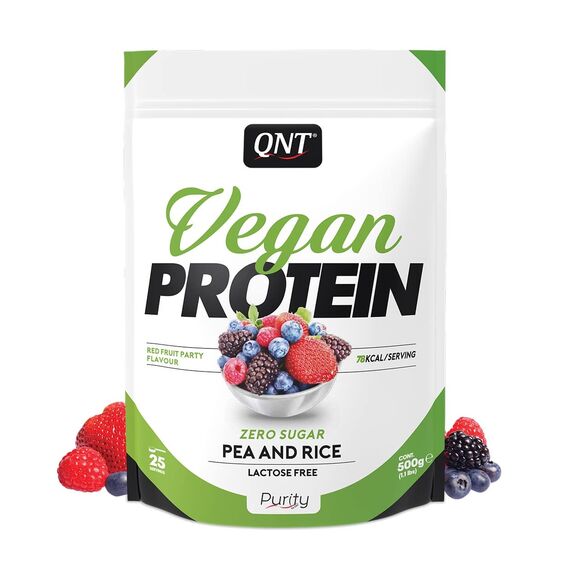 Veganes Protein 500g QNT | Rote Früchte, 2 image