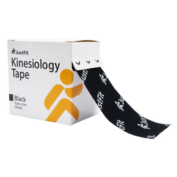 Tape Bande de kinésiologie en coton 5m JustFit | Noir, 6 image