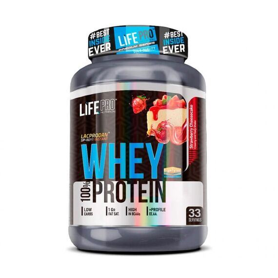Whey 1kg Life Pro | Strawberry Cheesecake, 2 image