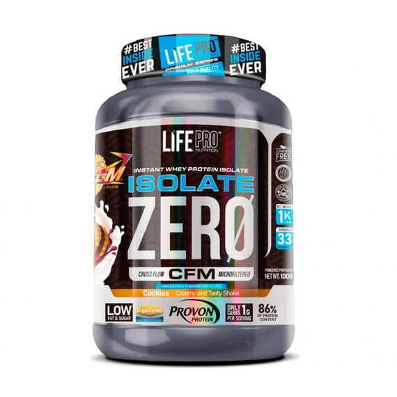 Whey isolate zero 1kg Life Pro | Cookie, 2 image