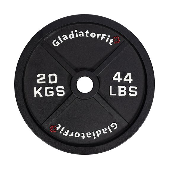 Black cast-iron Olympic disc Ø 51mm | 20 KG, 2 image