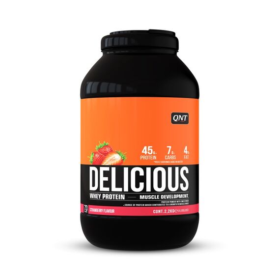Delicious Whey 2.2kg QNT | Fresa, 2 image