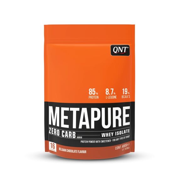 Metapure Zero Carb Whey Isolate 480g QNT | Chocolate, 2 image