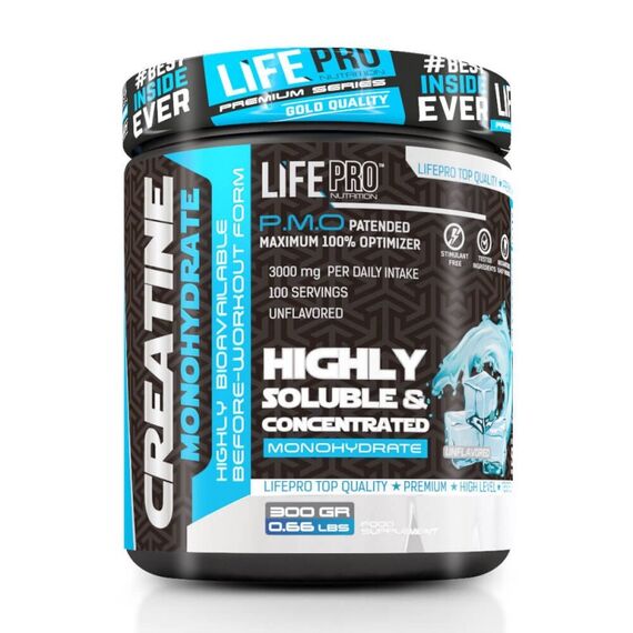 Creatine monohydrate 200mesh Bonbon 300g Life Pro, 2 image