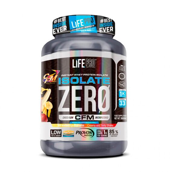 Whey isolate zero 1kg Life Pro | Fraise, 2 image