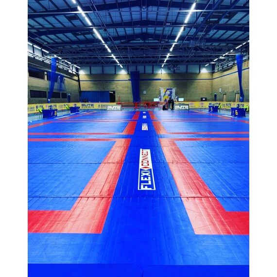 Sol enroulable "Flexi-Roll" 4cm tatami Dollamur | 6 M Bleu, 3 image