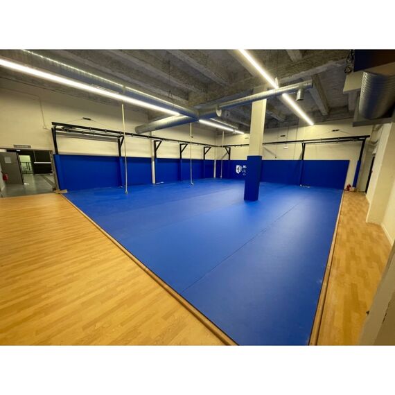 Sol enroulable "Flexi-Roll" 4cm tatami Dollamur | 6 M Bleu, 4 image