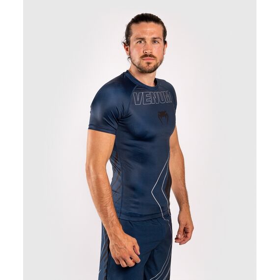 Venum Contender 5.0 Rashguard hort sleeves - Navy/Sand, 3 image