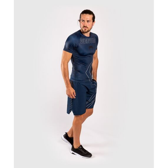 Venum Contender 5.0 Rashguard hort sleeves - Navy/Sand, 9 image