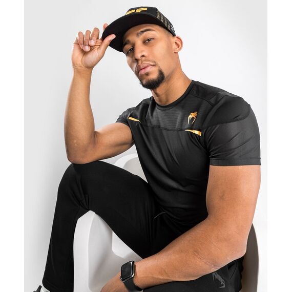Venum Tempest 2.0 Dry tech T-shirt â€“ Black/Gold - S, Farbe: Schwarz, Grösse : S, 2 image