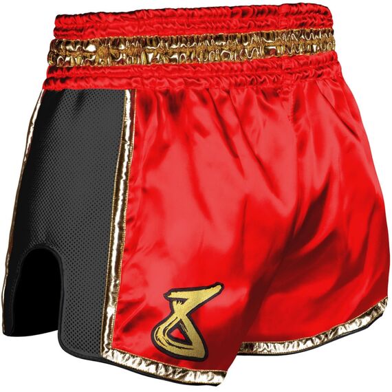 8 Weapons Muay Thai Short Super Mesh –  Block, Farbe: Rot, Grösse : XL, 2 image