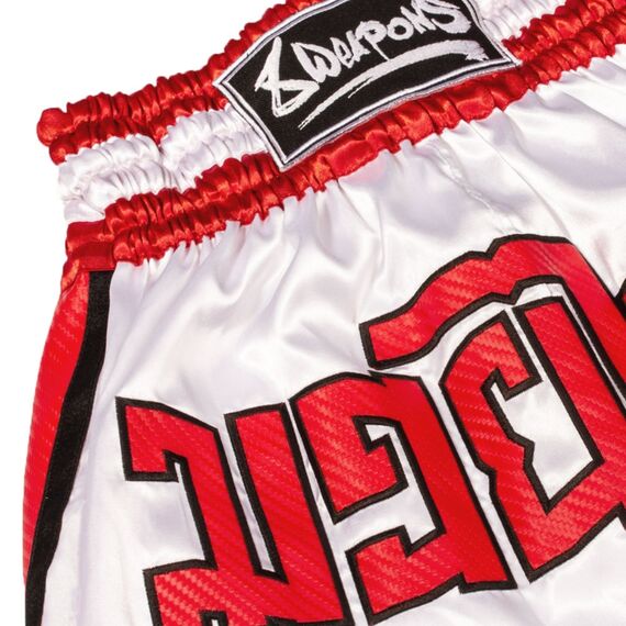8 Weapons Muay Thai Short Carbon, Colour: Rot, Size: XL, 4 image