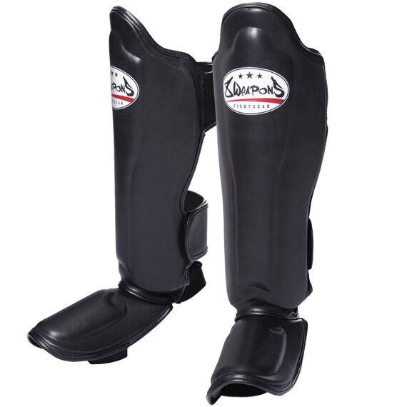 8 Weapons Shin Guards - Classic, Colour: Schwarz, Size: M